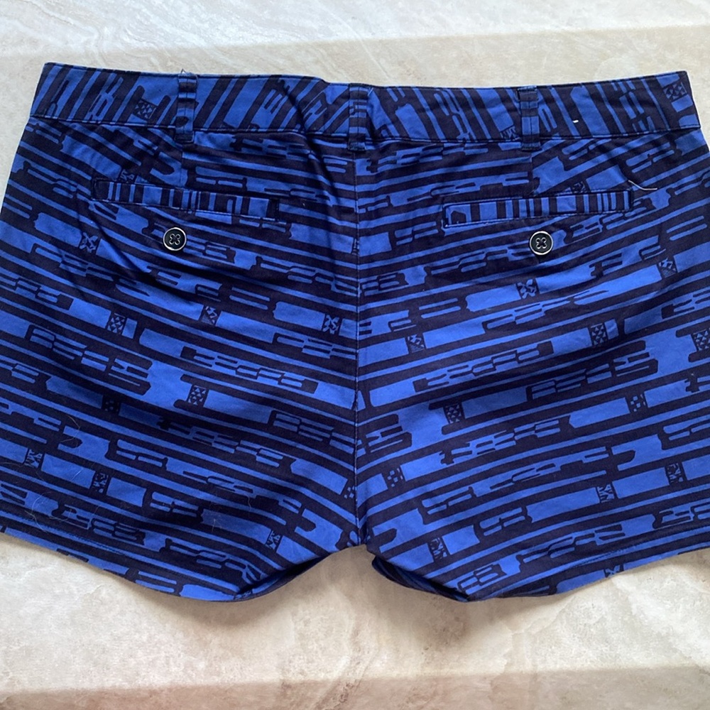 Blue Patterned Shorts - Picture 2 of 3